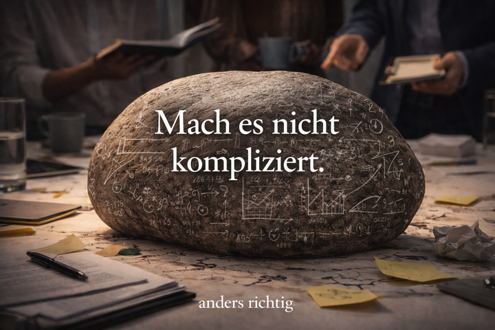 Titelbild - Mach es nicht kompliziert